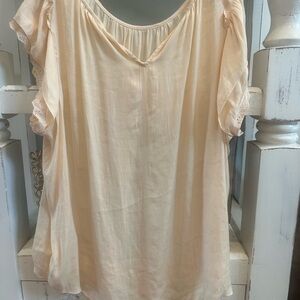Elegant Cream Women's Top